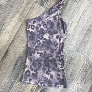 Women’s one shoulder rubbed tank-Guess Los Angeles